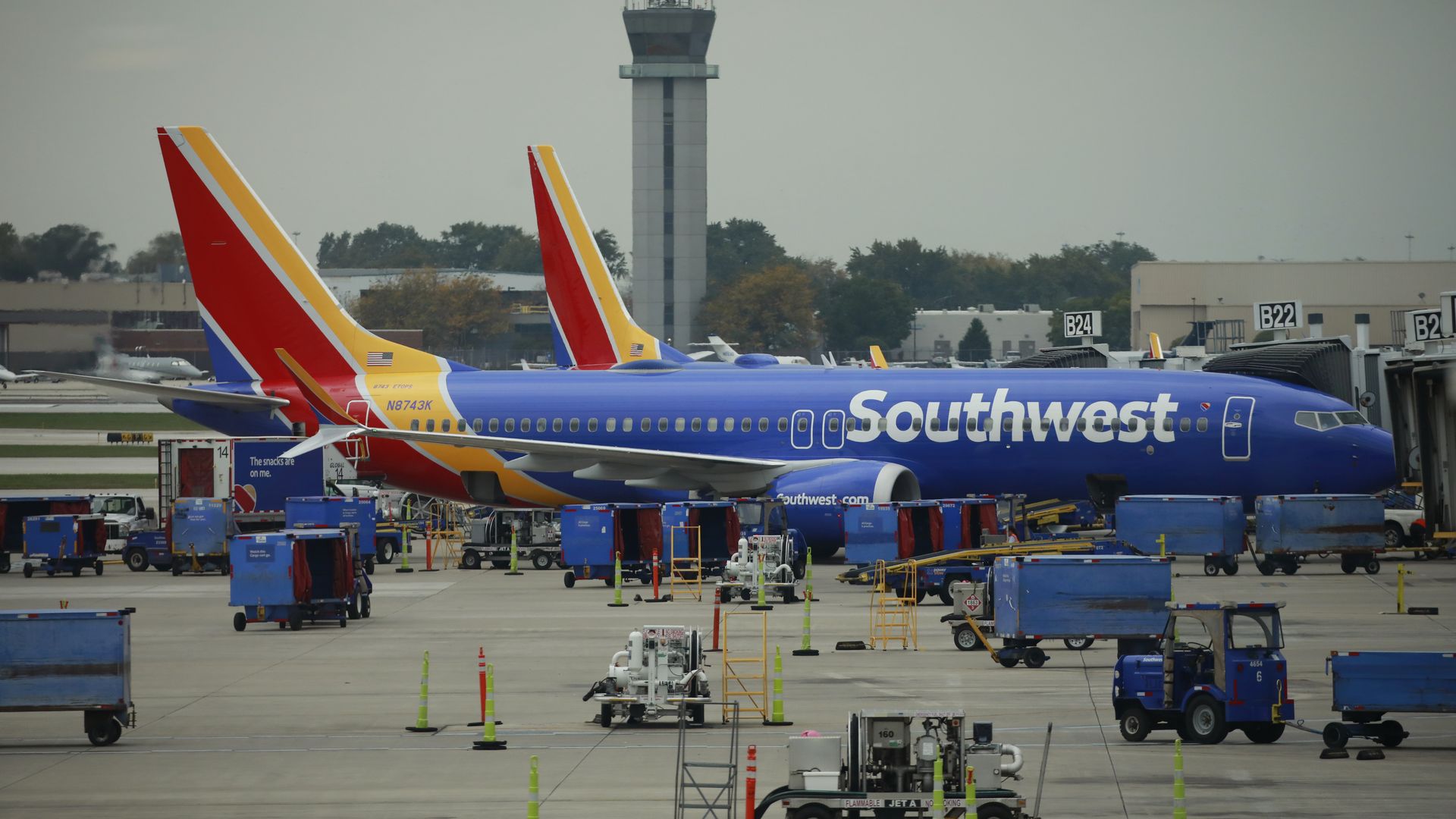A Southwest Airlines plane