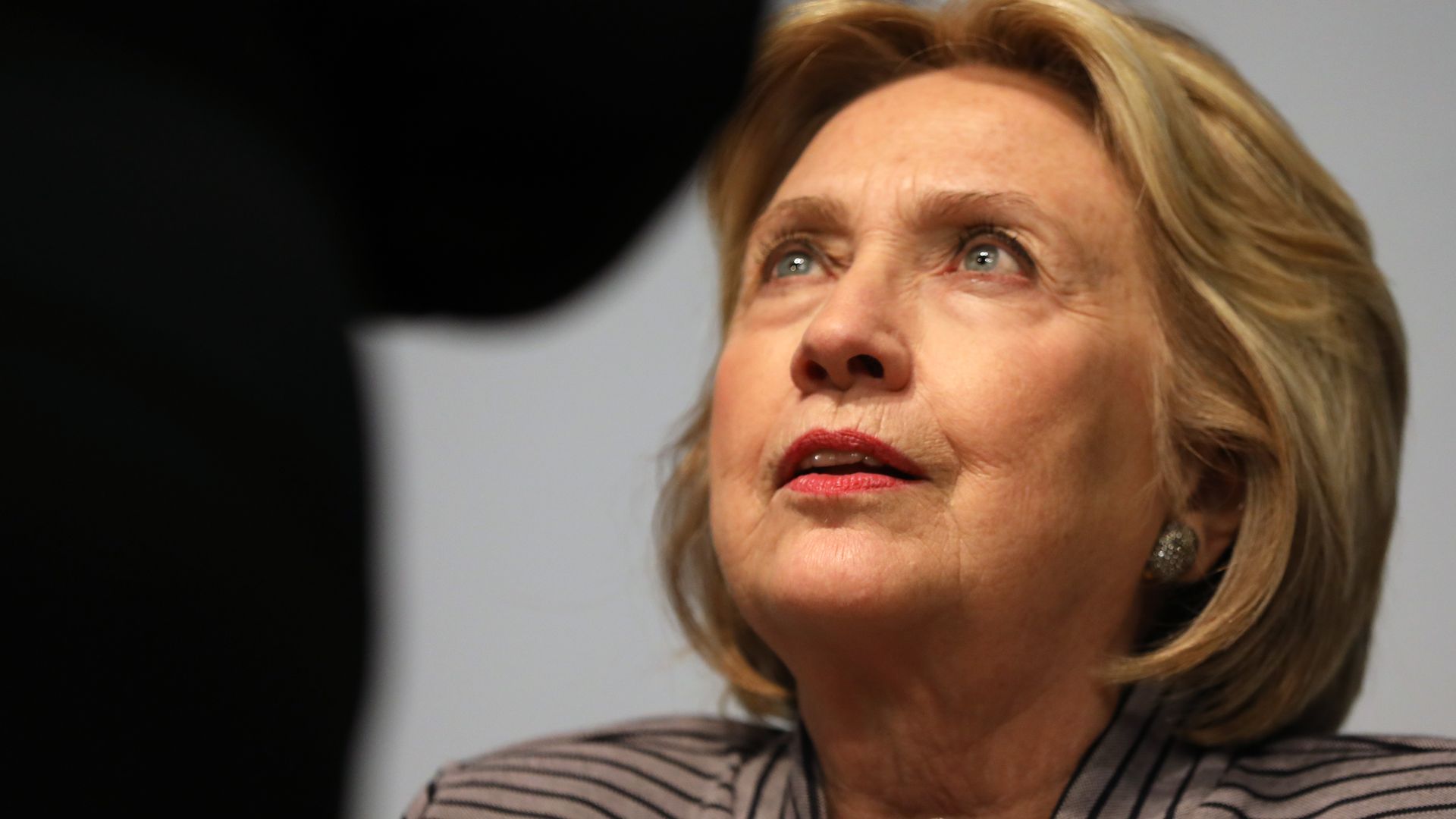 Hillary Clinton's face. 