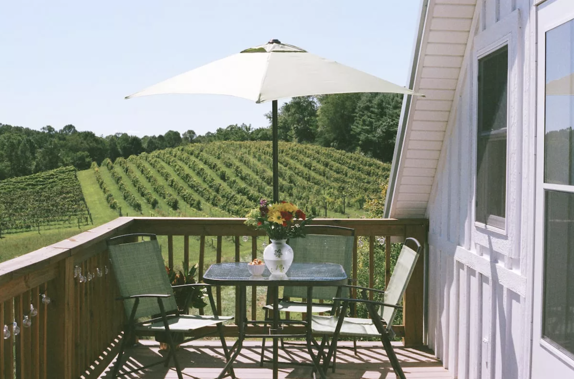 patio overlooking vineyard