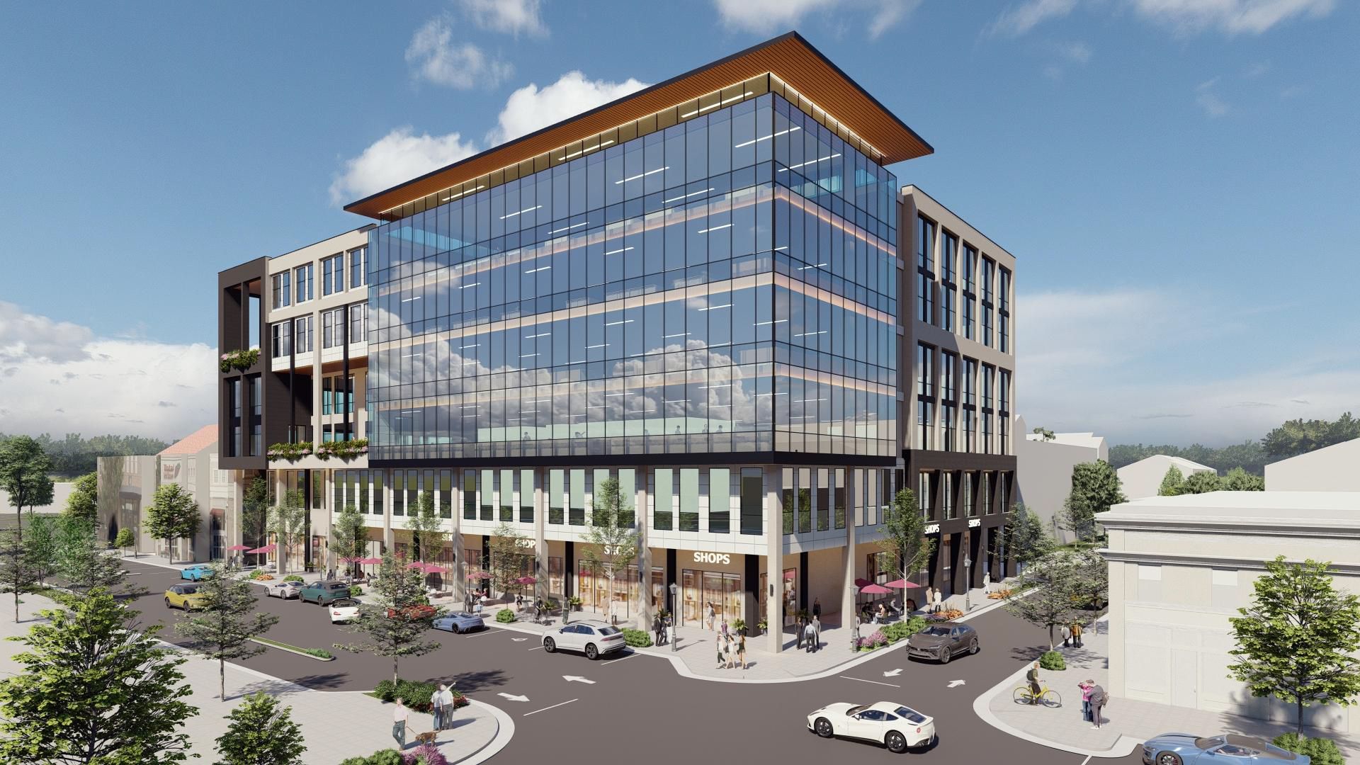 Office building rendering