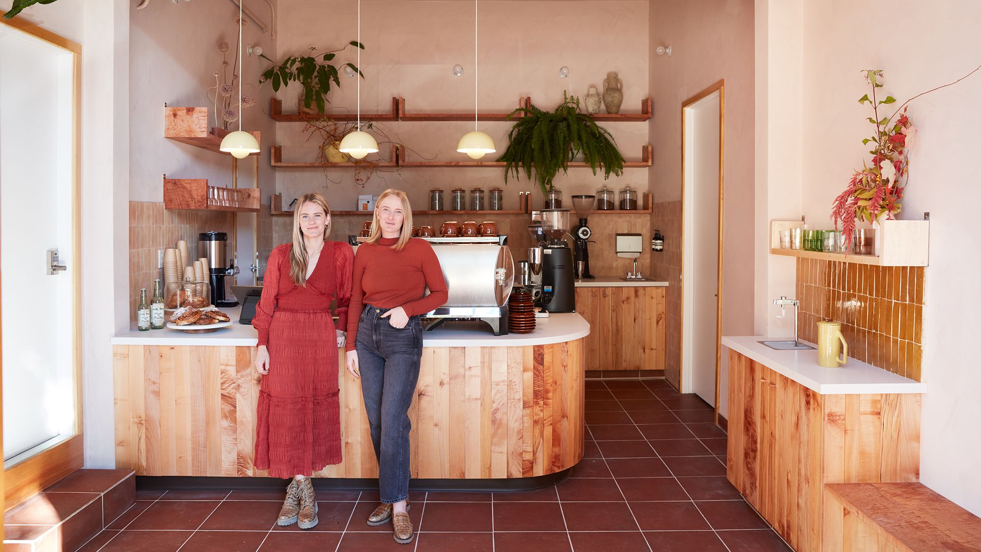 Marigold co-owners Aubriana MacNiven (left) and Gena Banducci (right) inside their new Mission area cafe. 
