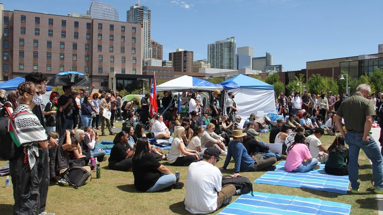 Student activists at Auraria Campus set demands as Gaza protests ...