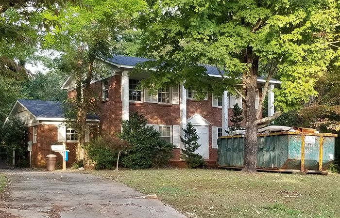 Mint Hill colonial remodel before exterior