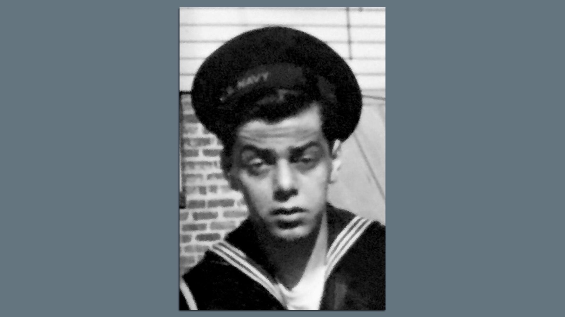 Black-and-white photo of the late Navy sailor Jerome Mullaney. 