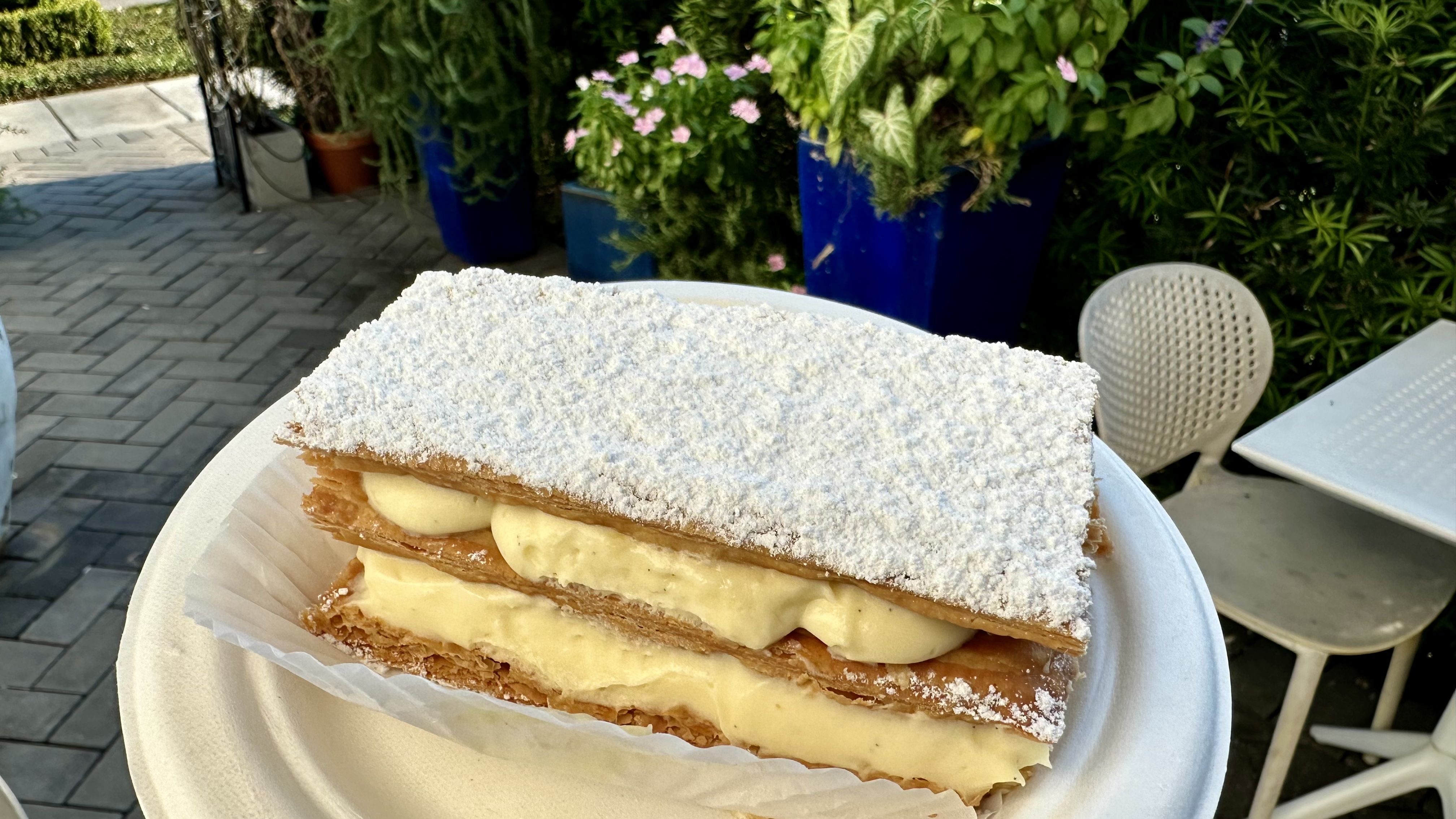 Image shows the Napoleon on a plate.