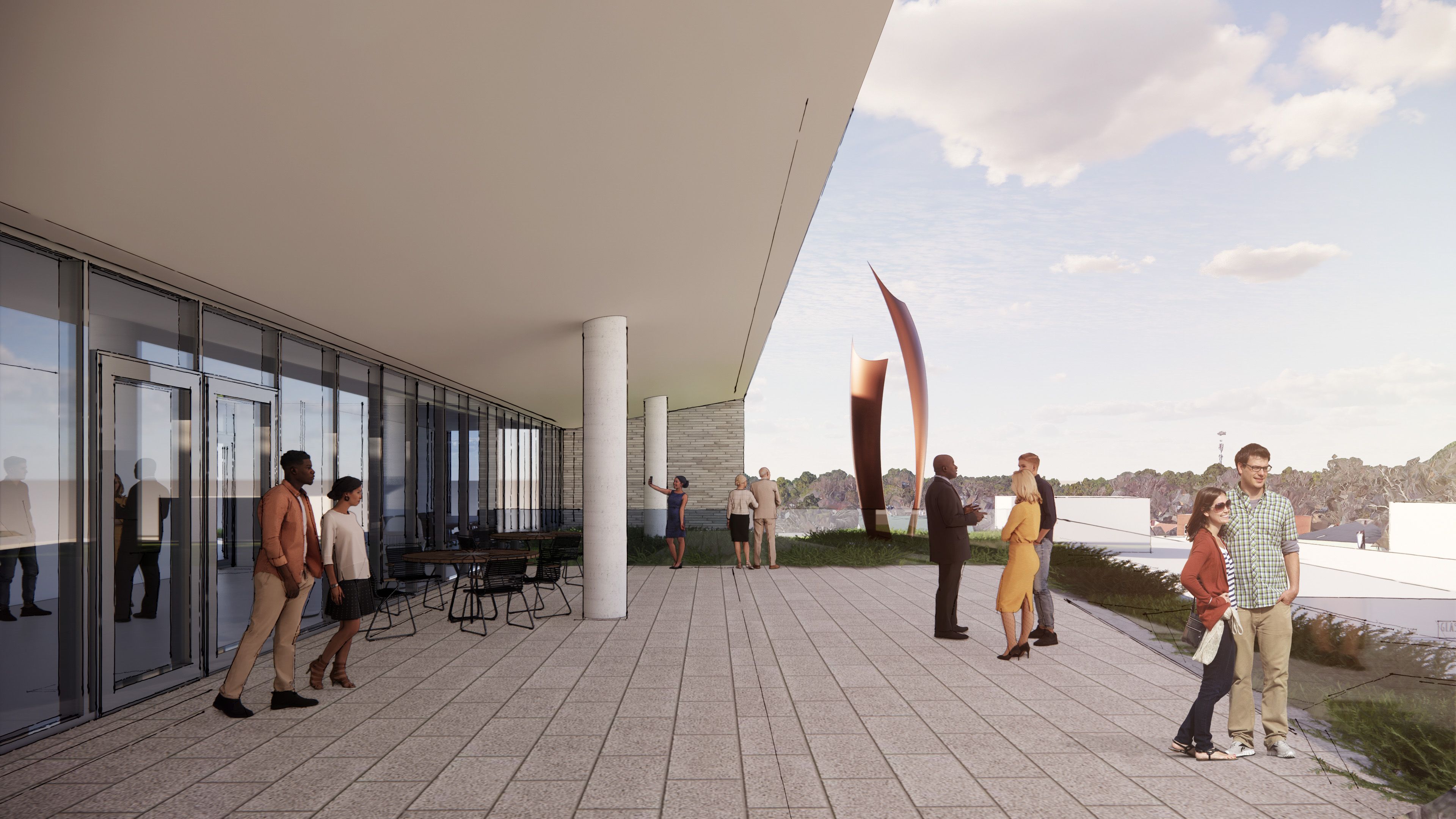 Carrboro's new library and civic center expected to open this fall in