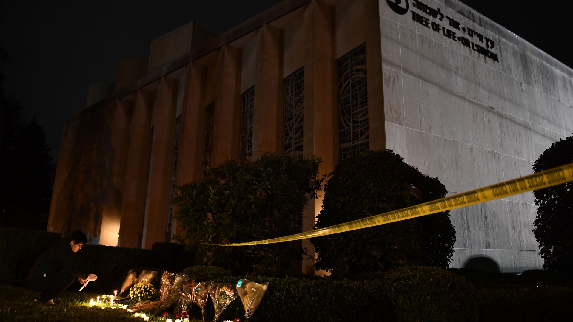 Tree of Life Synagogue in Pittsburgh. Photo: Brendan Smialowski/AFP/Getty Images