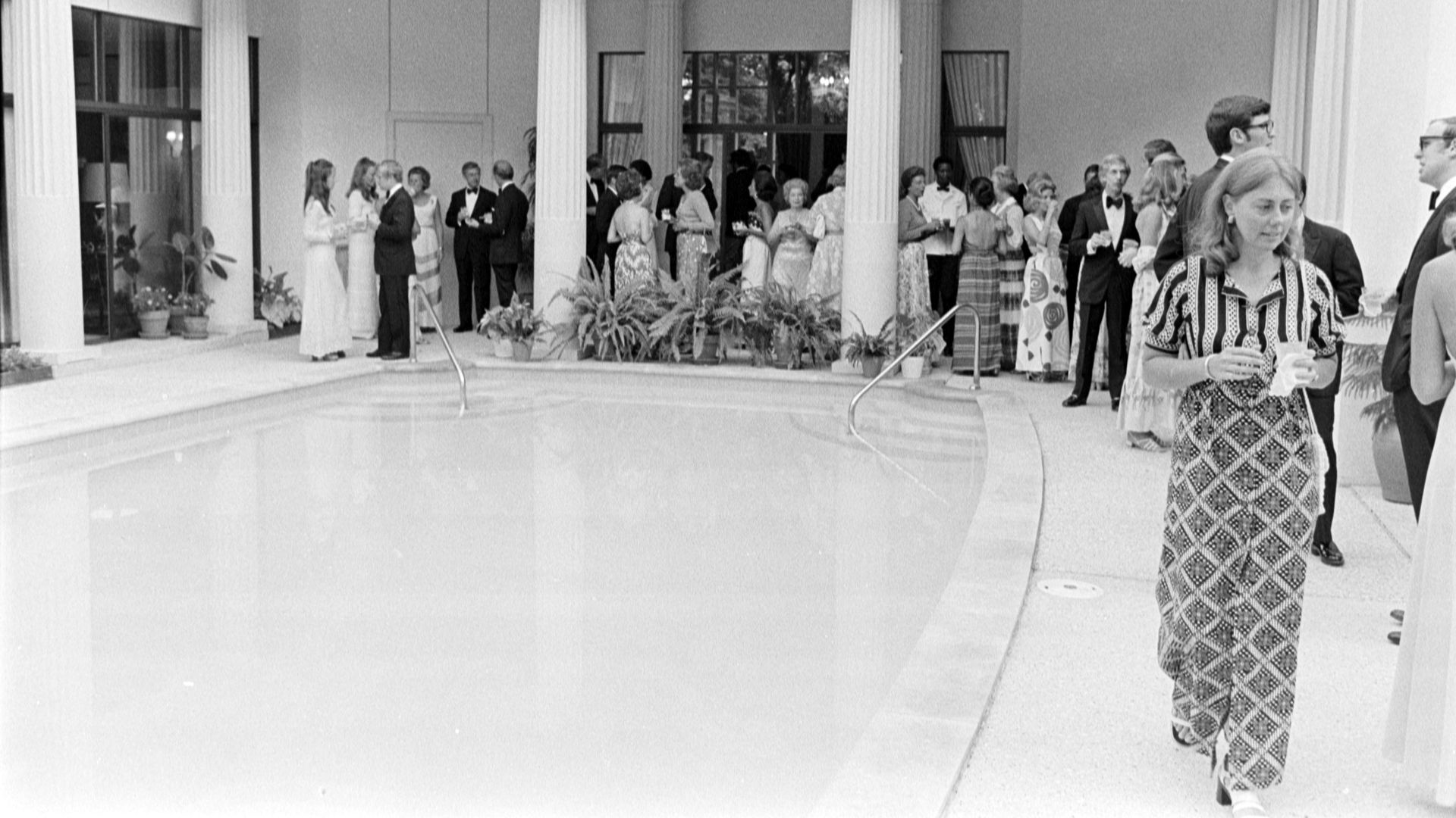 Guests attend an event during the Swan Ball weekend in Nashville, Tennessee, in June 1972.