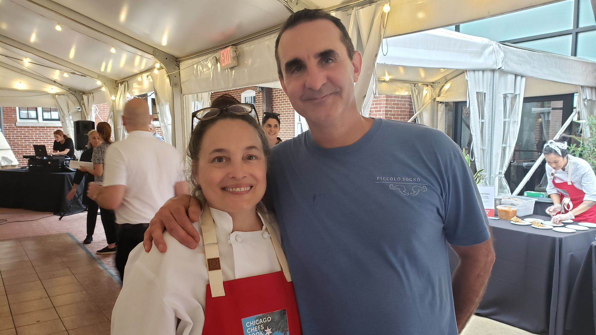 Two chefs a man and a woman