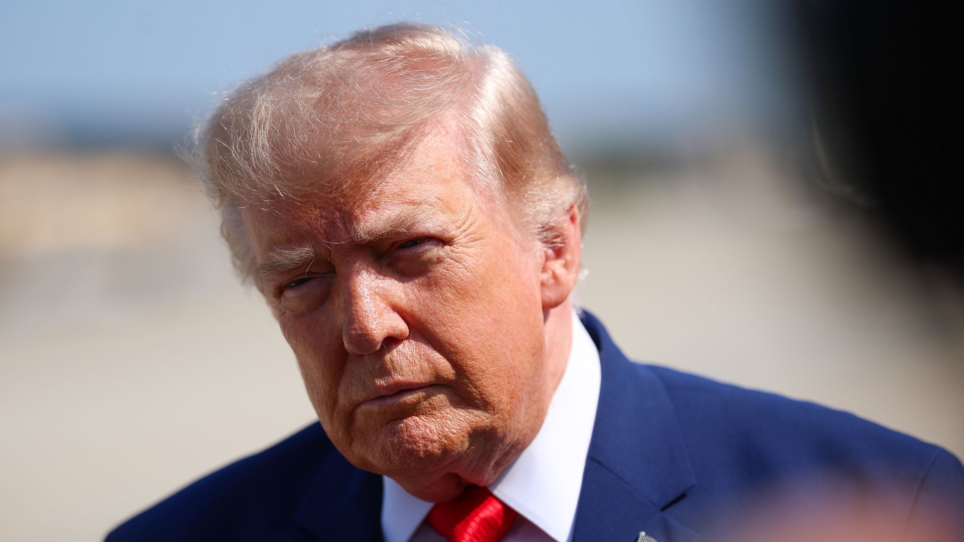 President Trump at Joint Base Andrews last week.