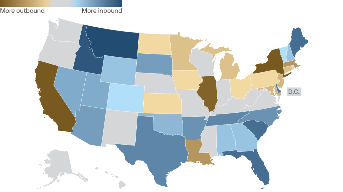 More people are moving out of Pennsylvania than in