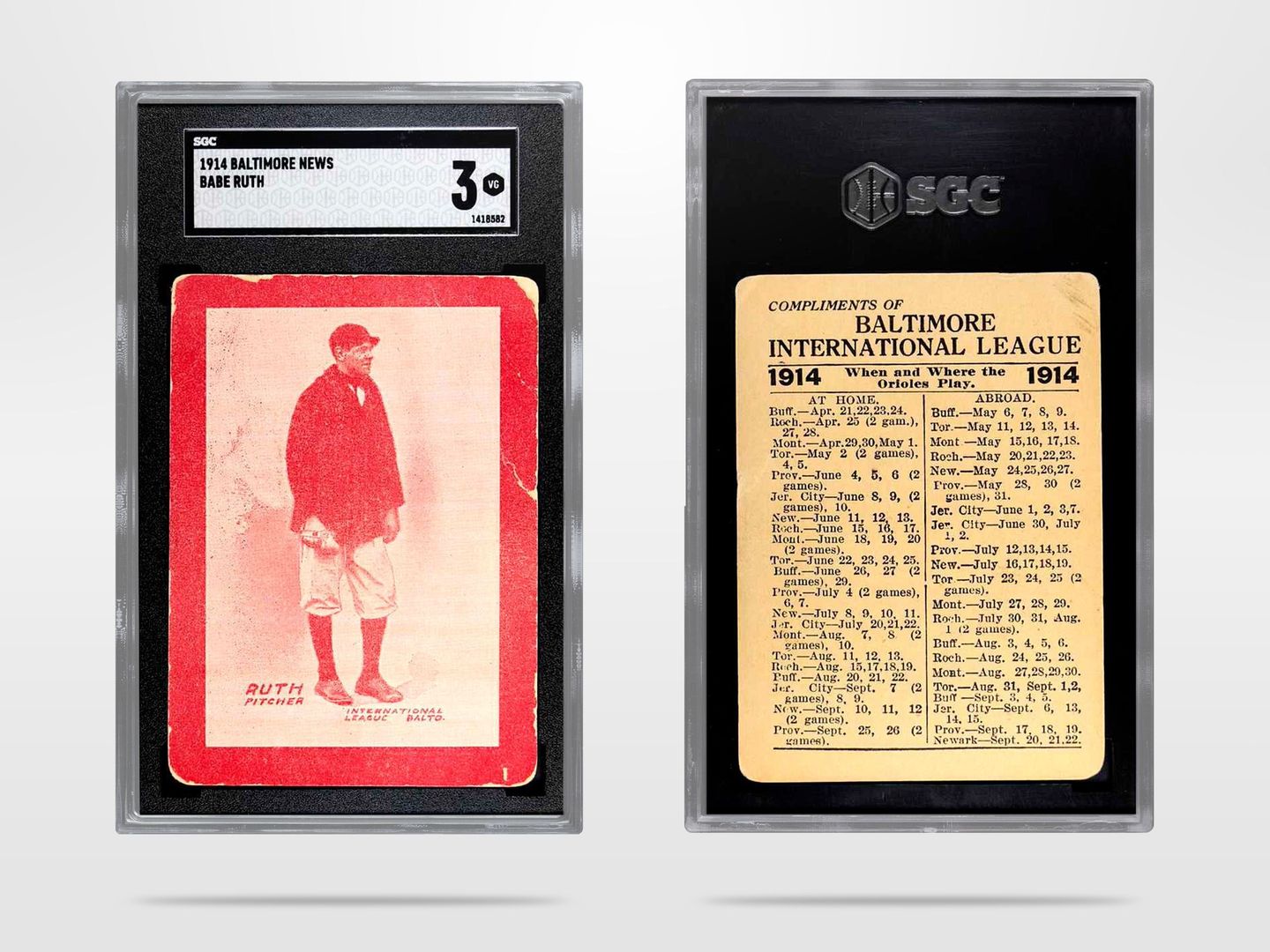 Babe Ruth's 1914 card, valued at over $6 million, sells for record price -  The Athletic