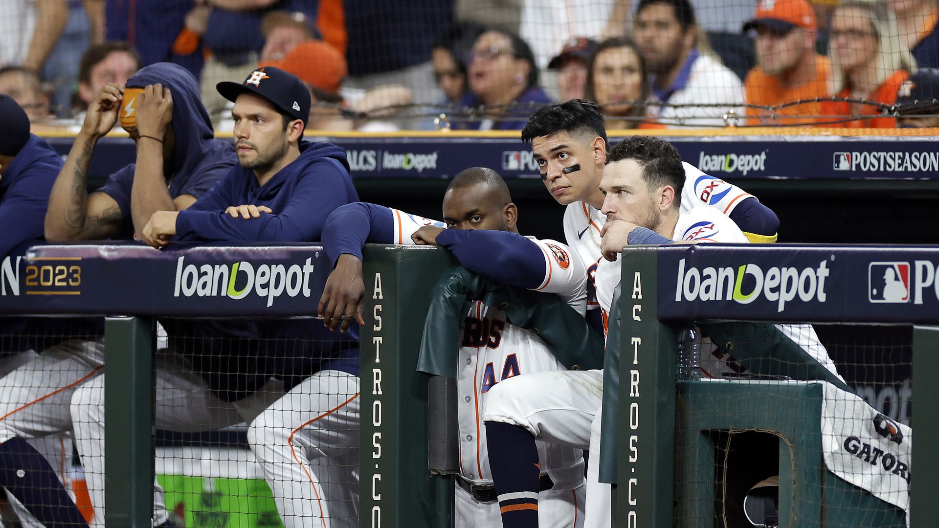 Astros players react to losing Game 1 of the 2023 American League Championship Series