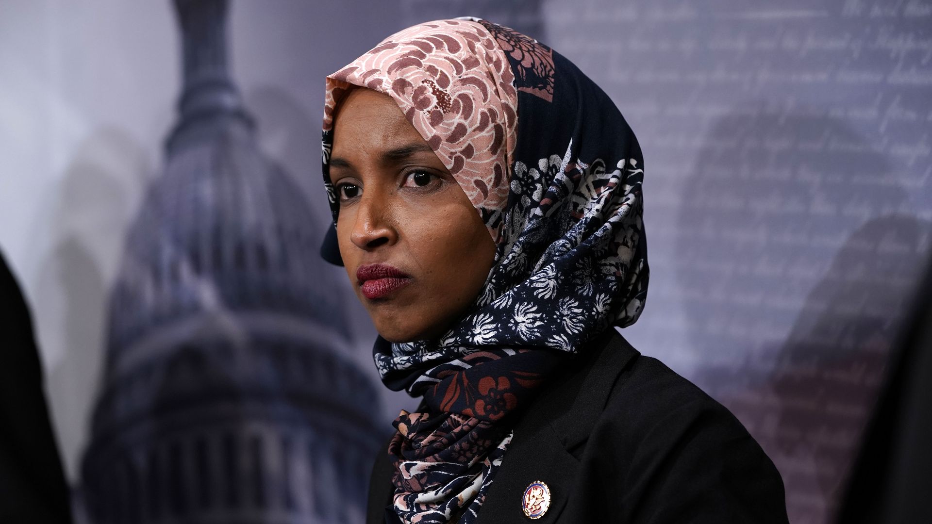 Ilhan Omar spoke of double standards during her "Late Show" appearance.