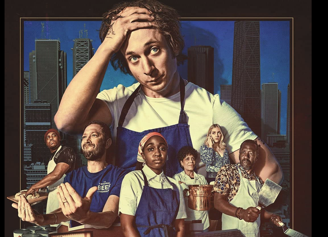 Drawing of chef and workers 