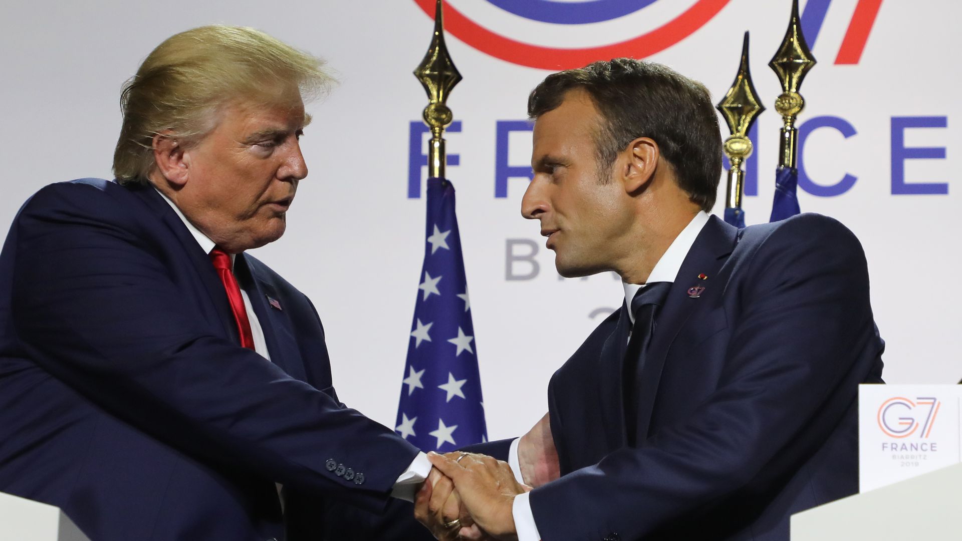 Trump and Macron