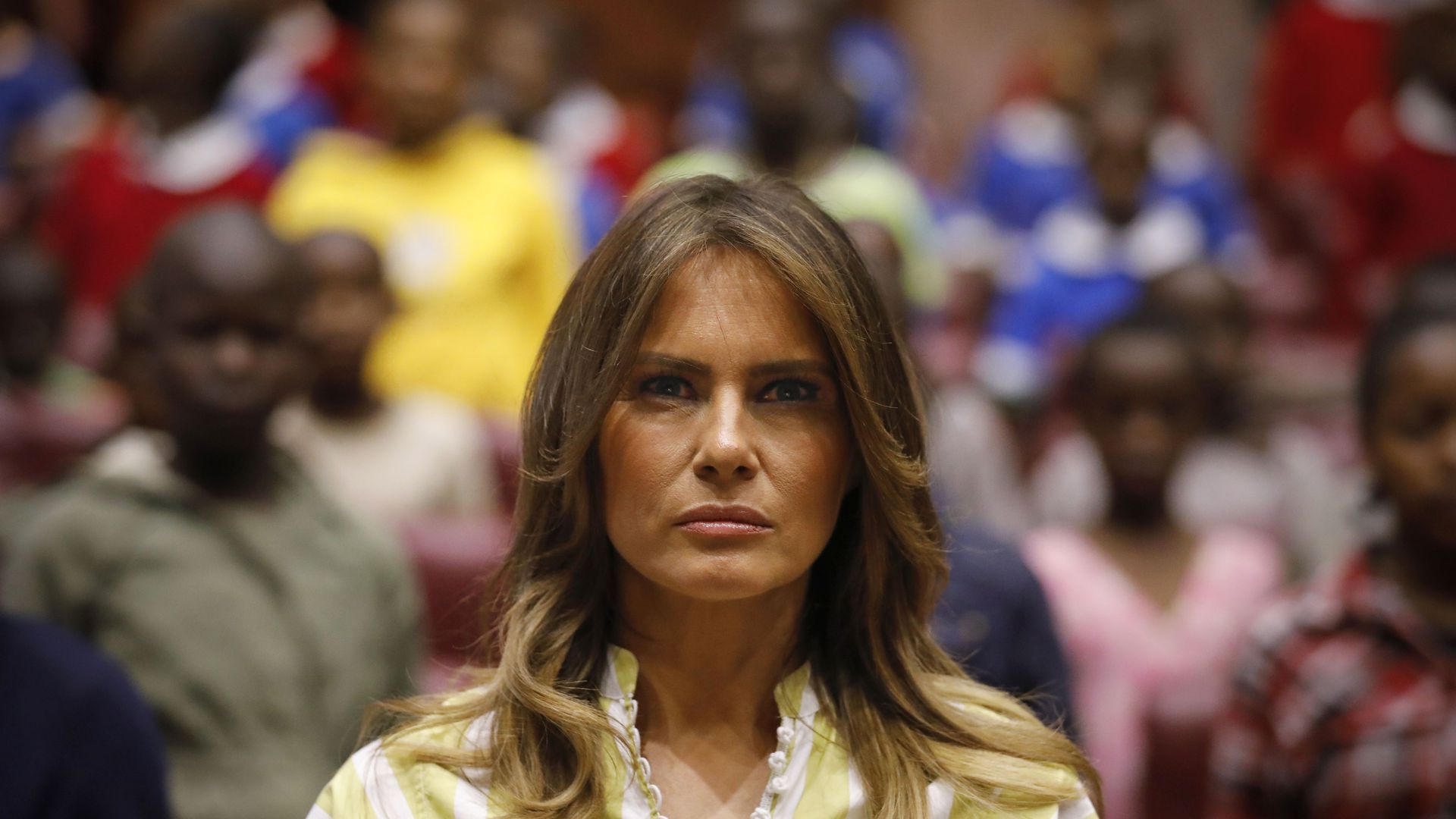 Photo of Melania Trump from a close angle