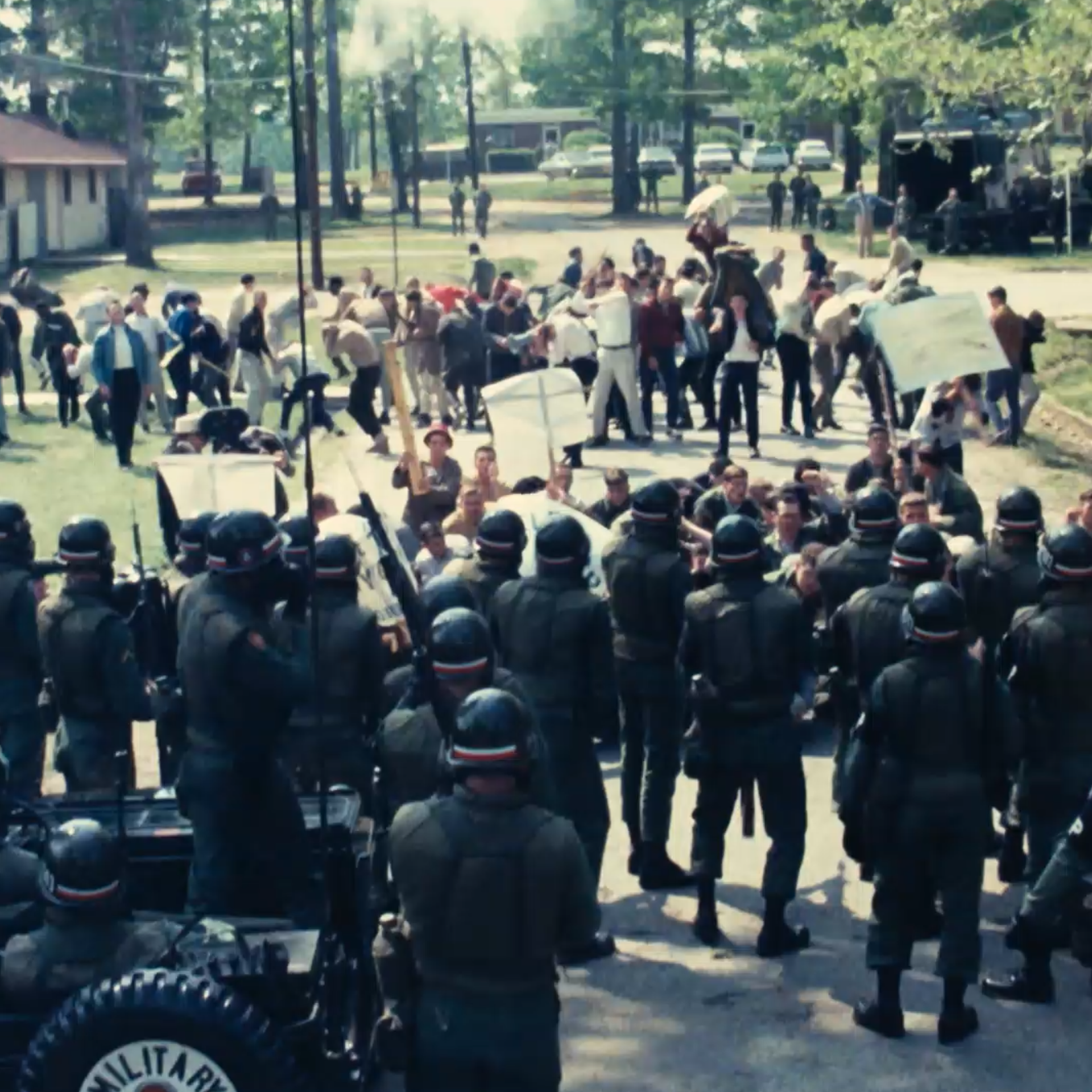 A scene from the documentary, Riotsville, U.S.A. 