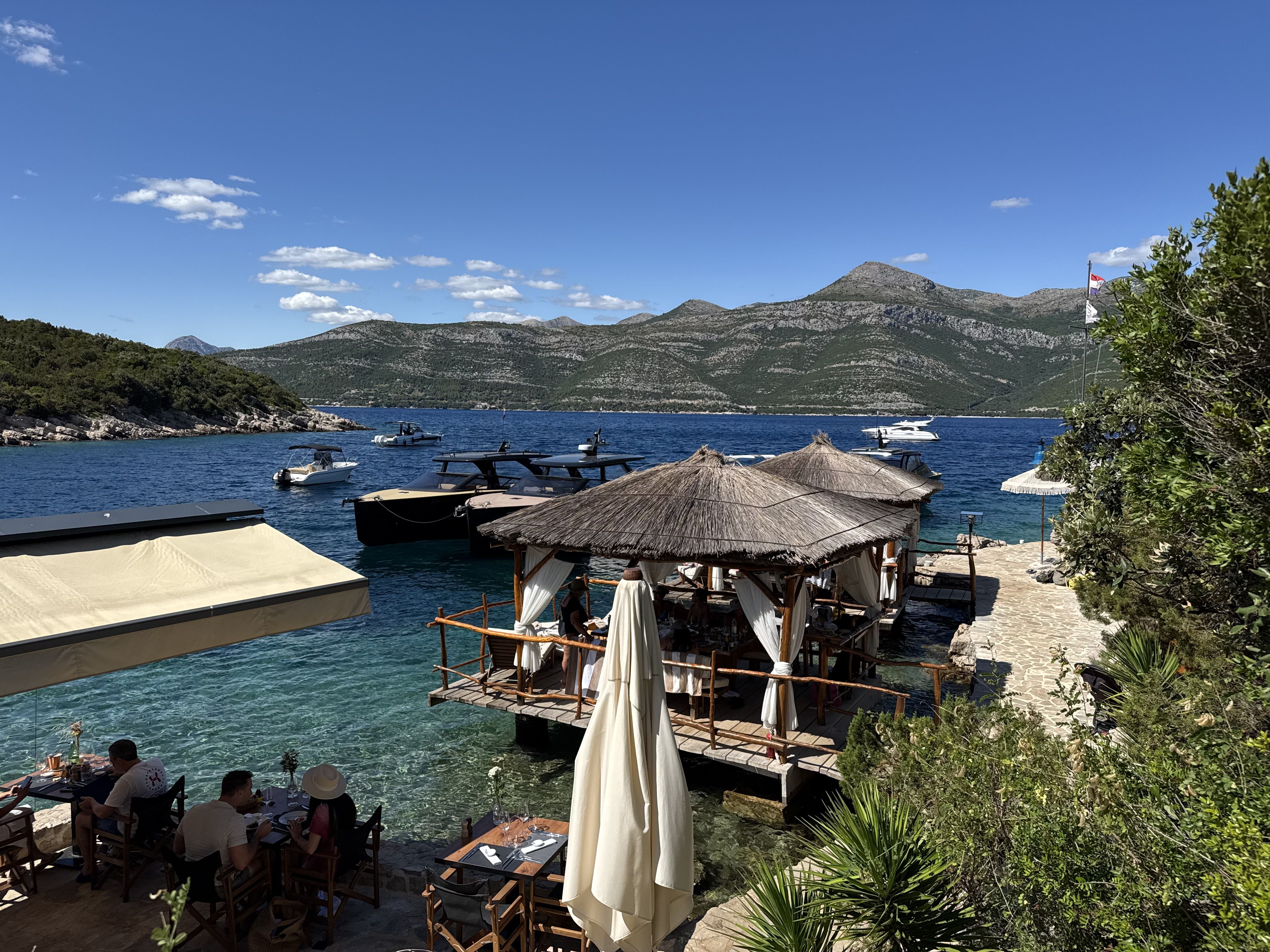 A restaurant on the Adriatic Sea