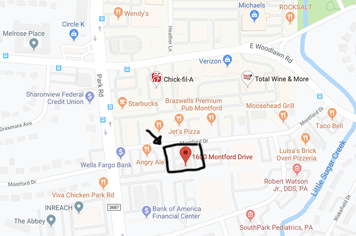 location of new montford development in charlotte