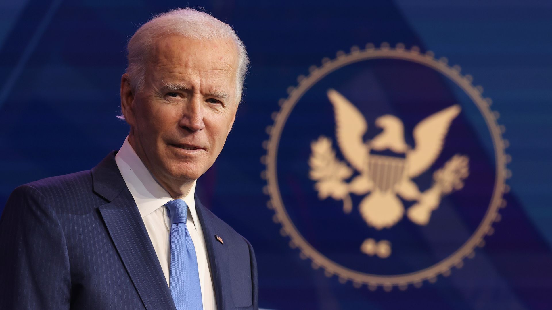  President-elect Joe Biden speaks during an event to announce new cabinet nominations at the Queen Theatre on December 11, 2020 in Wilmington, Delaware. 