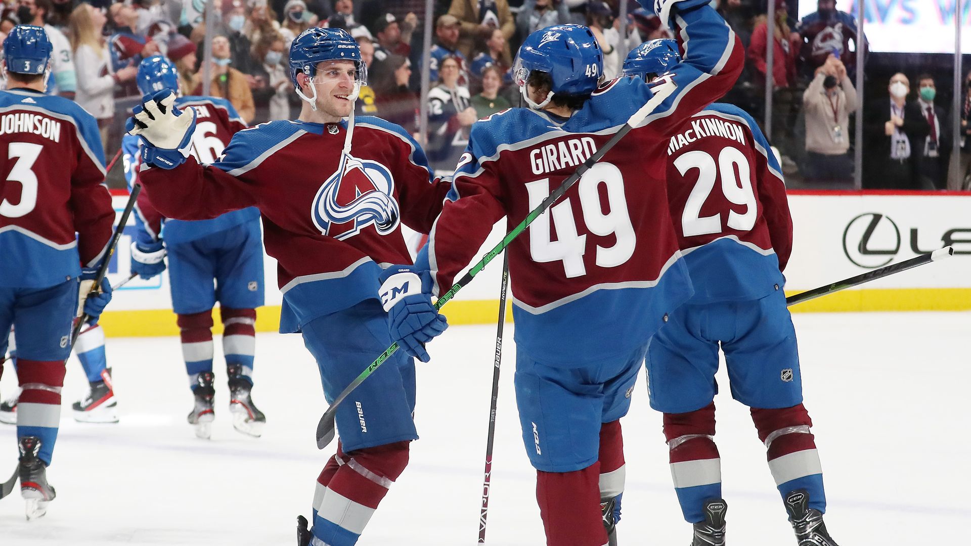 Avalanche celebrating