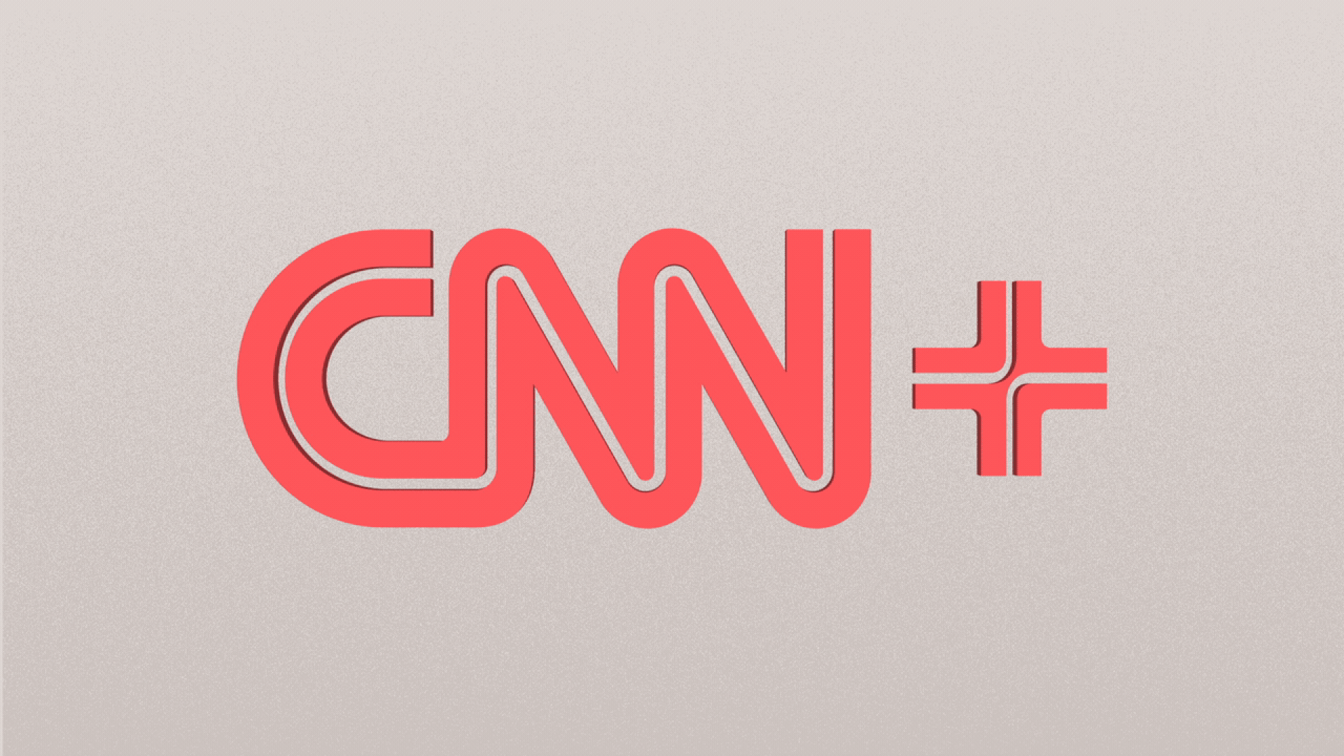 CNN+ logo animated to fall down