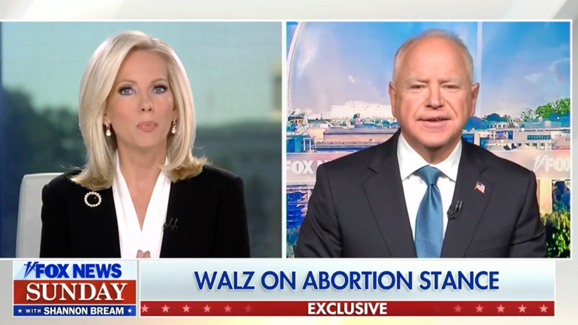 Walz on fox news sunday