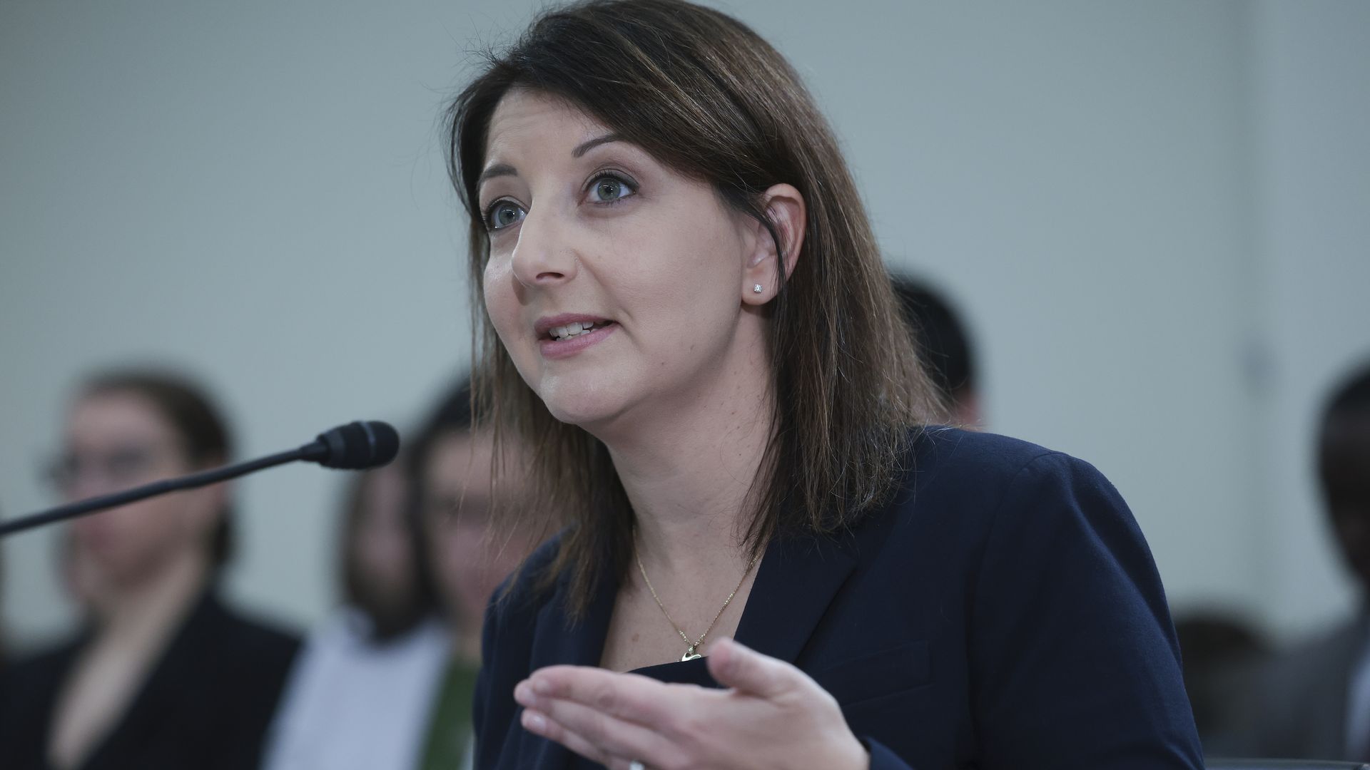 Centers for Disease Control and Prevention Director Mandy Cohen testifies before the House Oversight and Investigations Subcommittee November 30, 2023 in Washington, DC. 