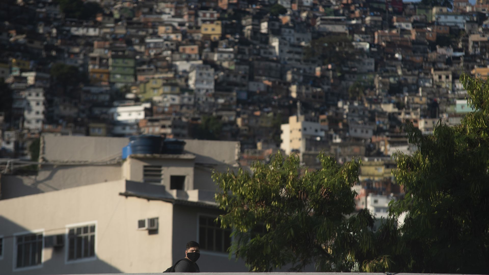 Photo of favelas in Rio de Janeiro