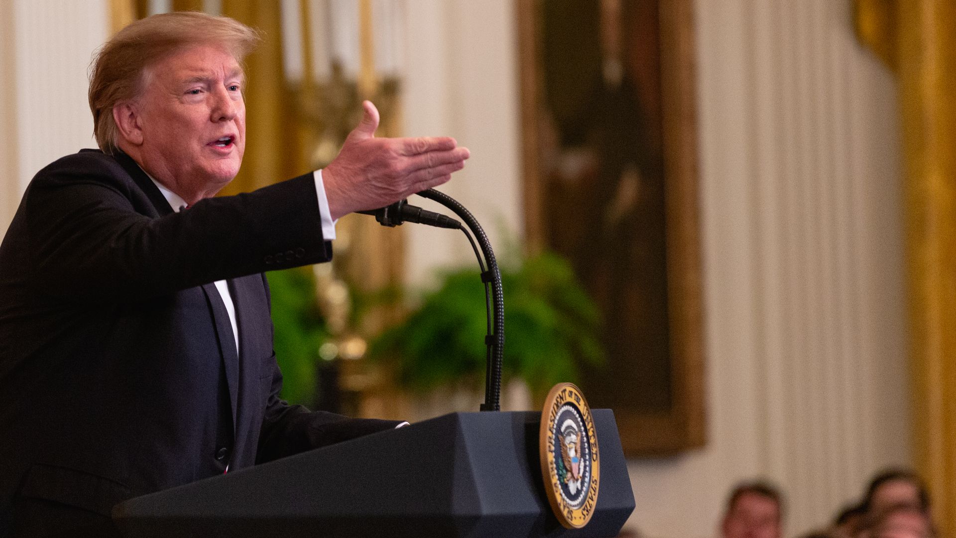 President Trump says the Democrats have abandoned Israel.