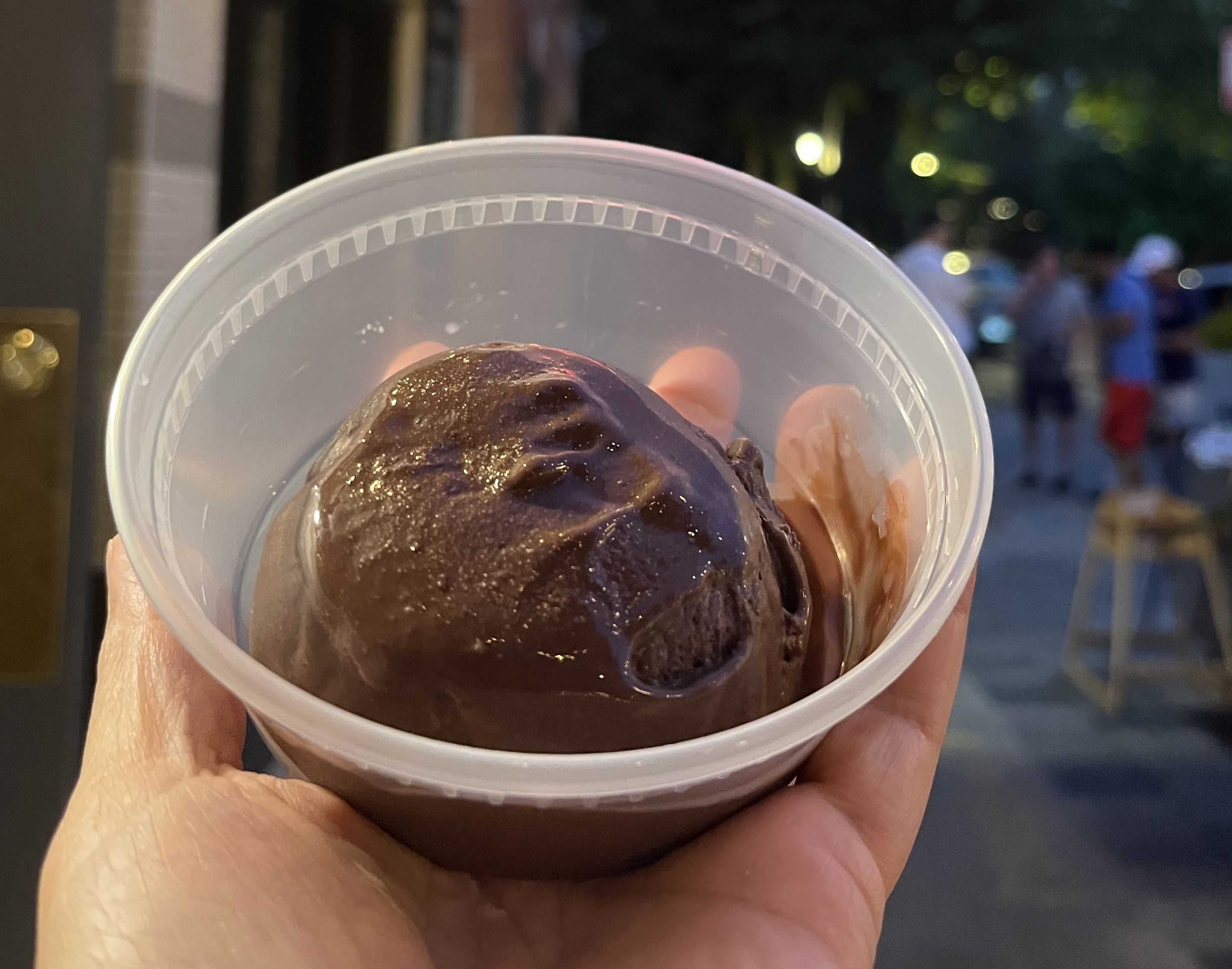 chocolate ice cream scoop