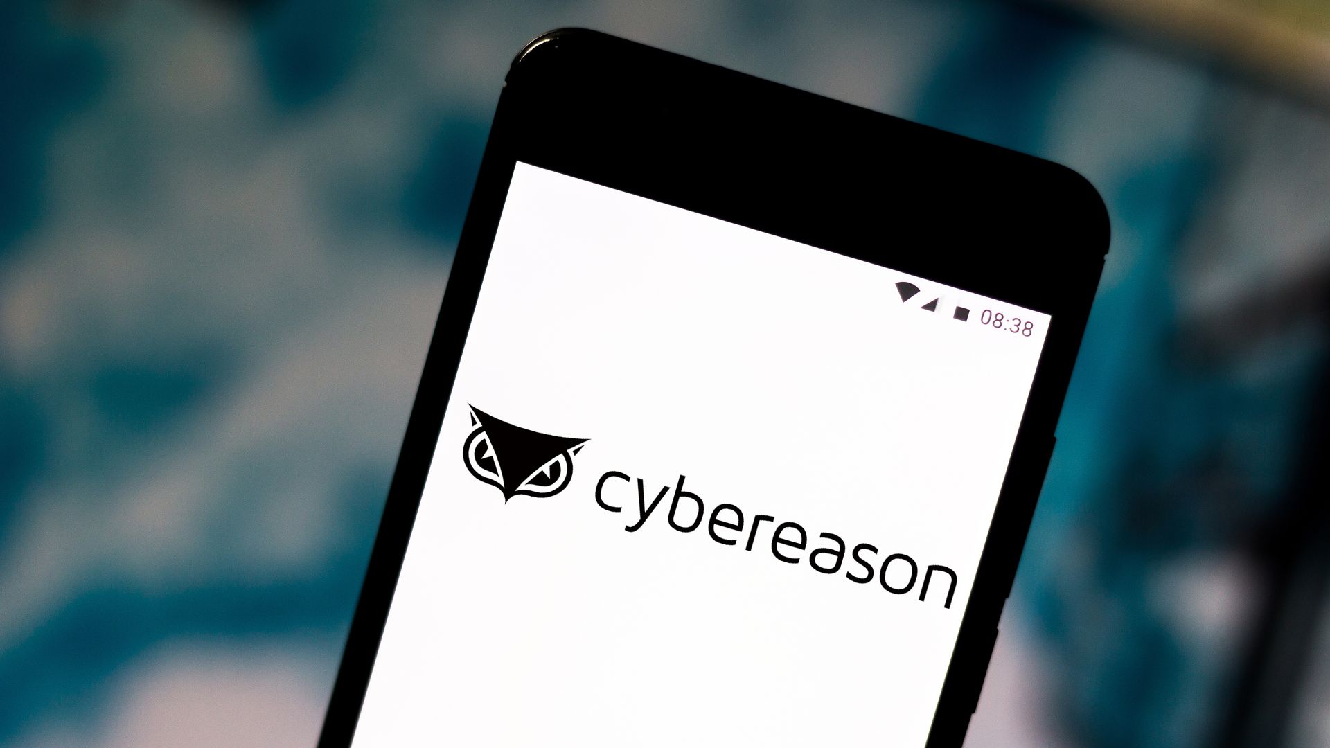 Cybereason logo on a mobile phone.