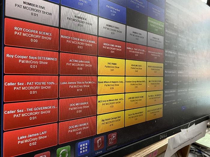 McCrory's soundbite board