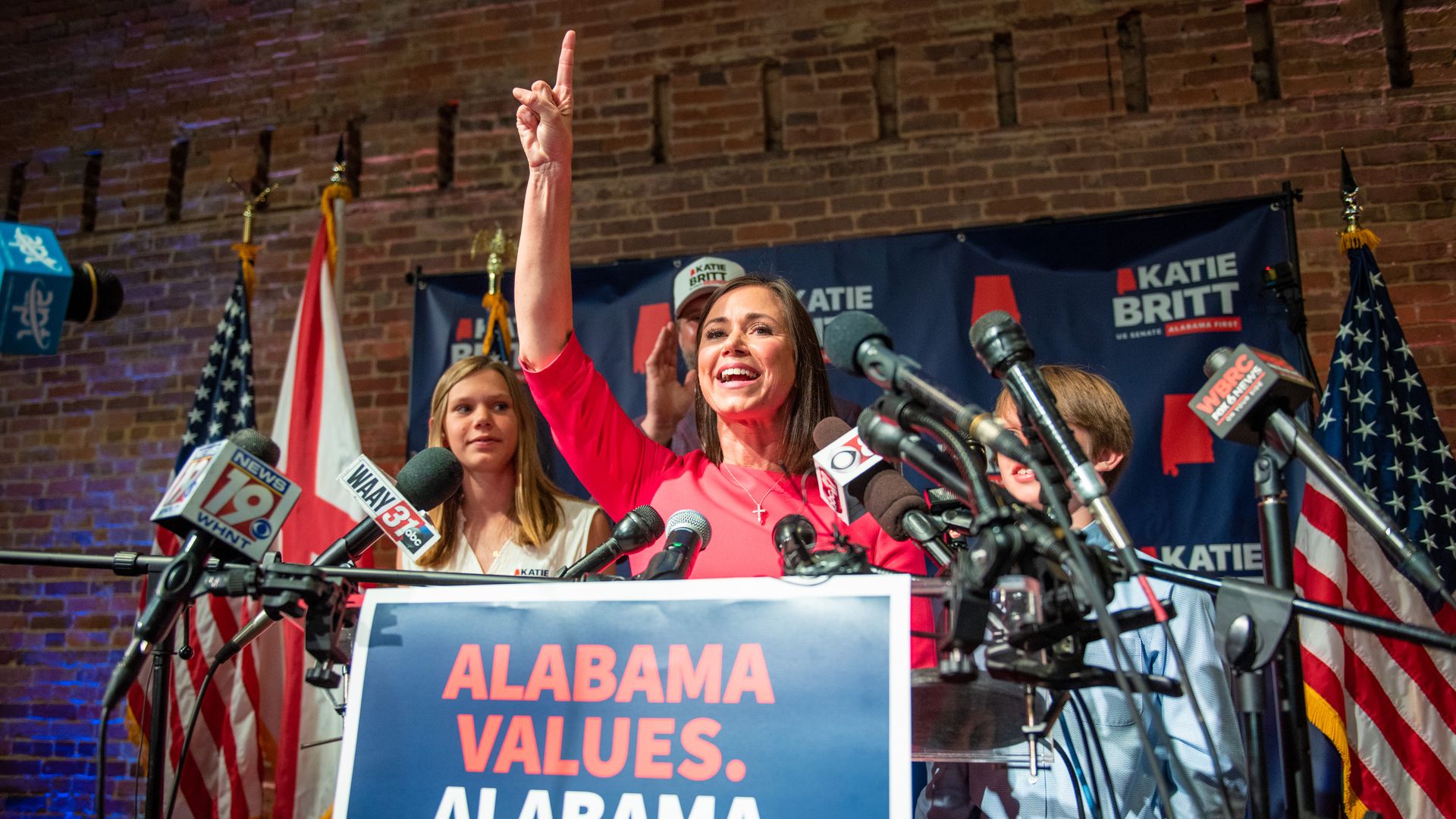 Republican Senate candidate for Alabama, speaks during an election night watch event in Montgomery, Alabama.