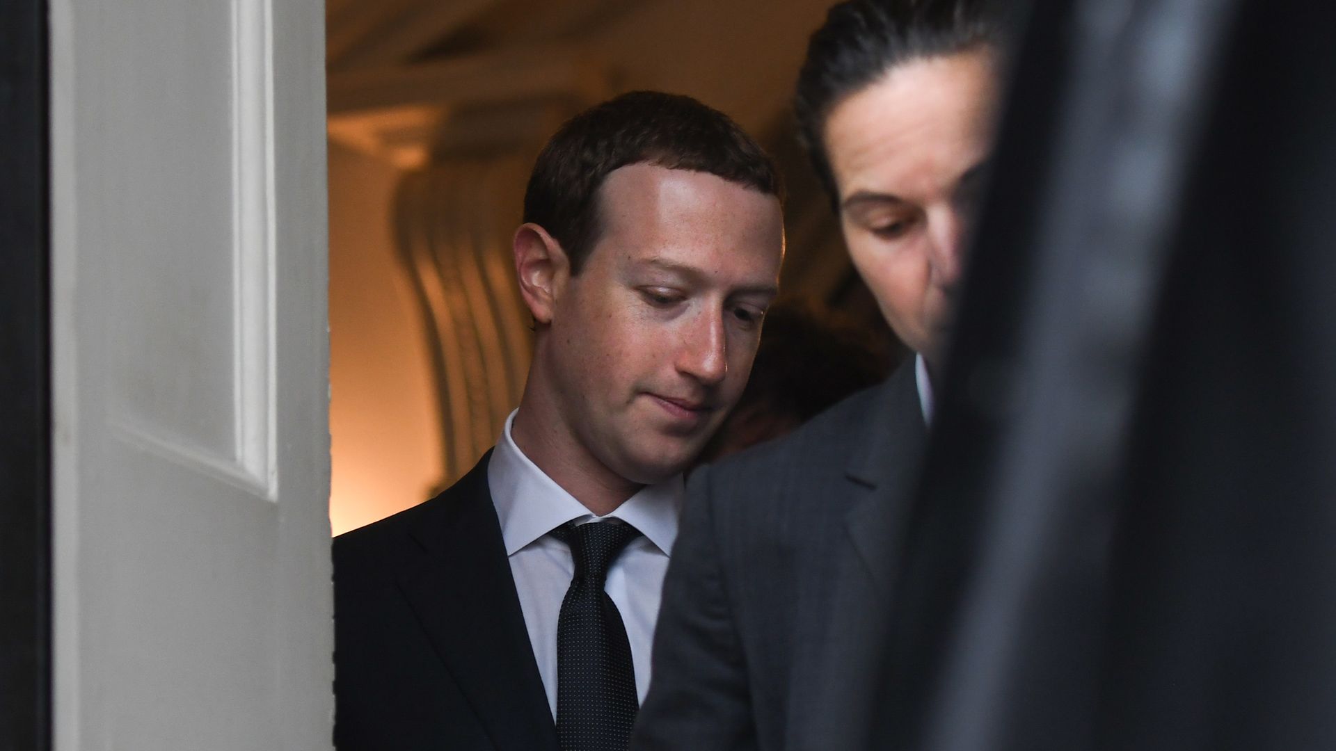 photo of Mark Zuckerberg in suit and tie