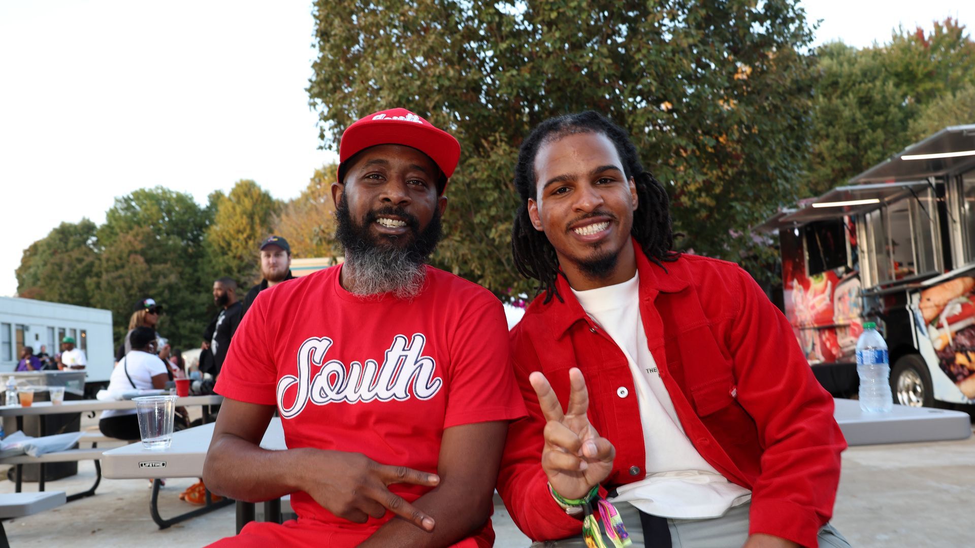 Karlous Miller and Keith Lee attend The One Music Festival at Piedmont Park on October 28, 2023 in Atlanta, Georgia. Photo: Johnny Nunez/WireImage