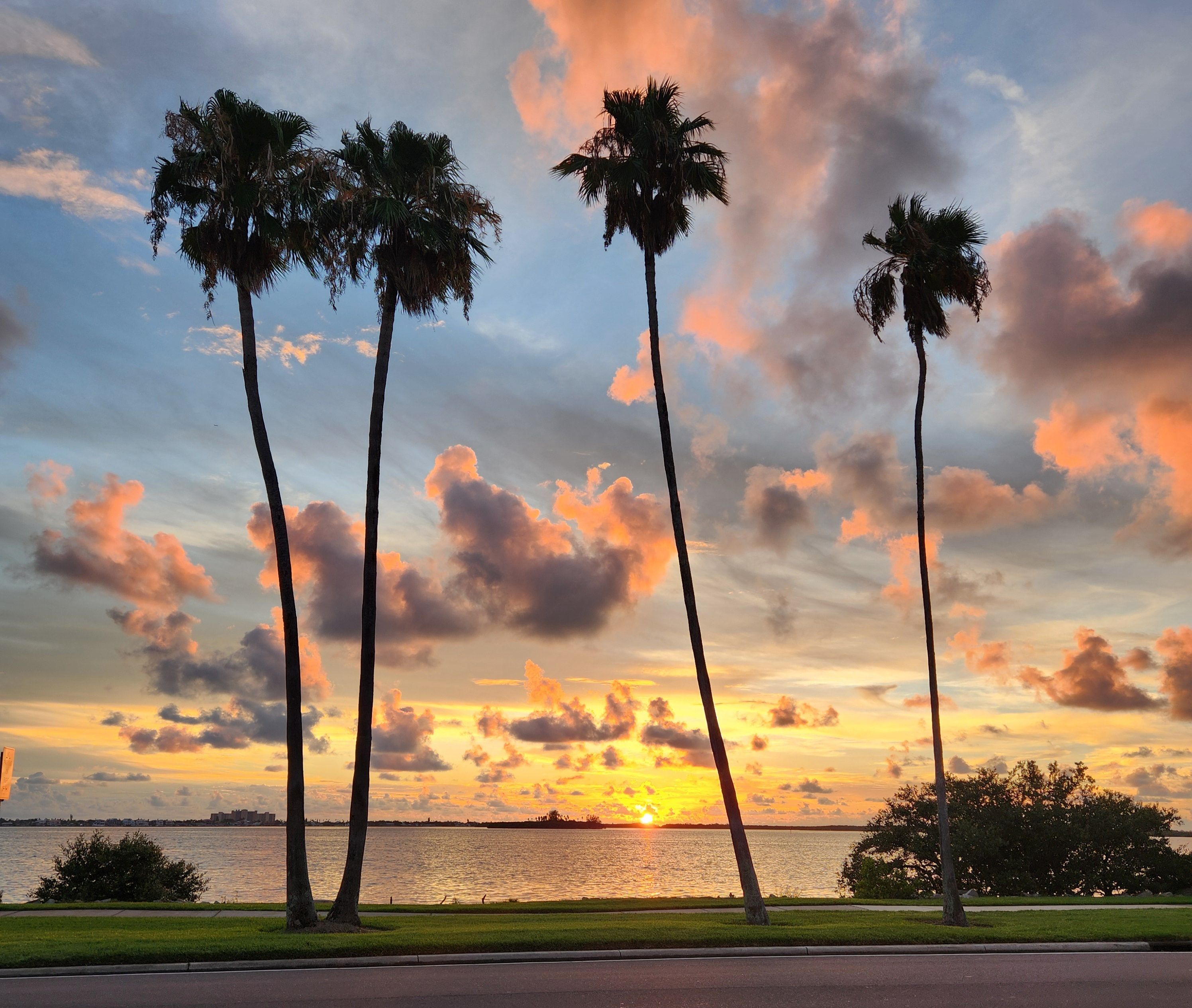 Sunset at Dunedin's Edgewater Dr 