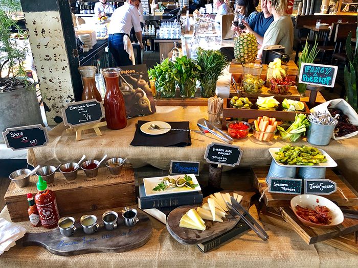 bloody mary bar at barcelona wine bar charlotte