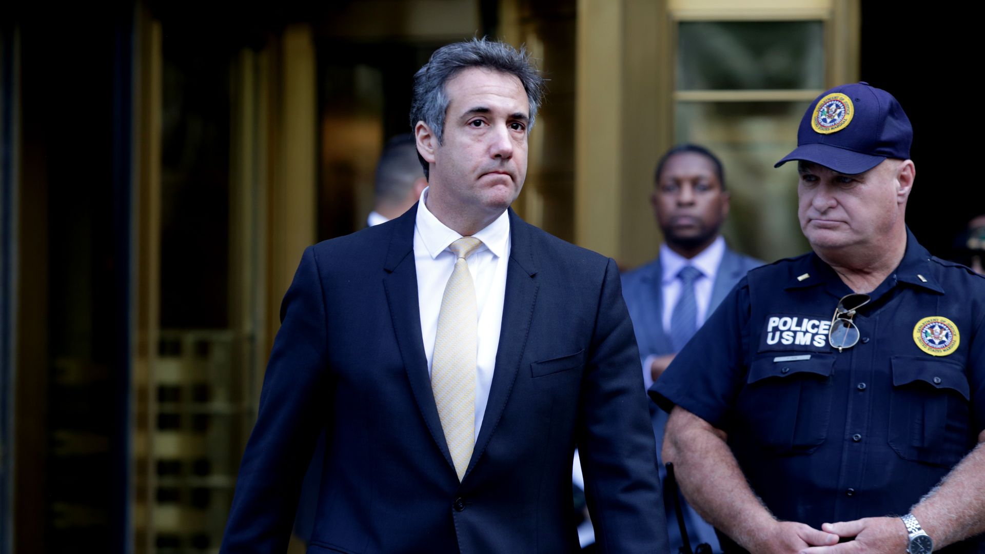 Michael Cohen, former lawyer to President Donald Trump, exits the Federal Courthouse in New York City on Tuesday. Photo: Yana Paskova/Getty Images