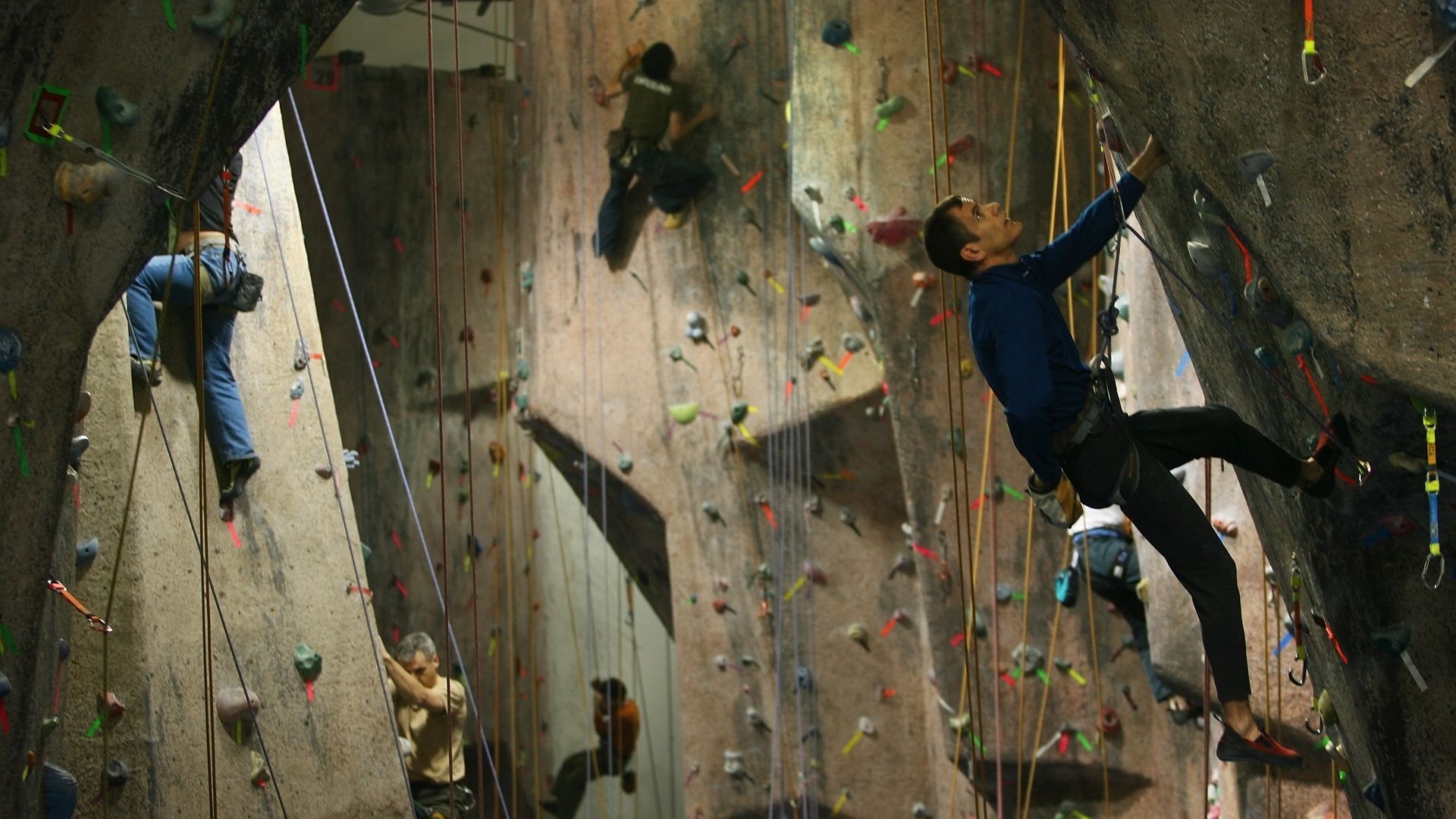 Rock climbing gym