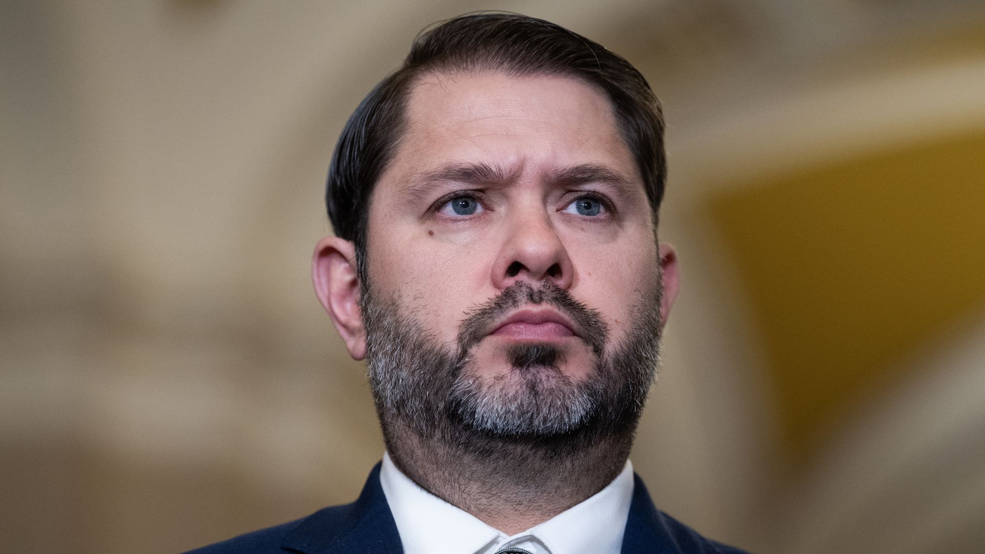 Close-up of Arizona Sen. Ruben Gallego
