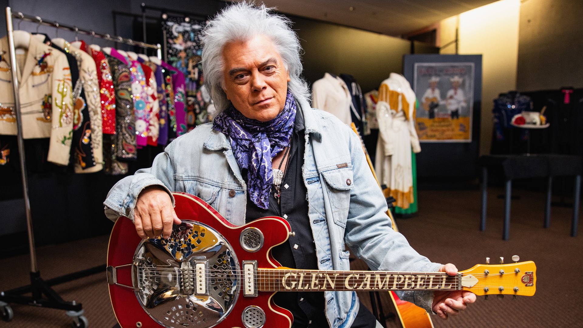 In this image released on August 20th Marty Stuart is seen backstage at the Country Music Hall of Fame and Museum on August 19, 2024 in Nashville, Tennessee.