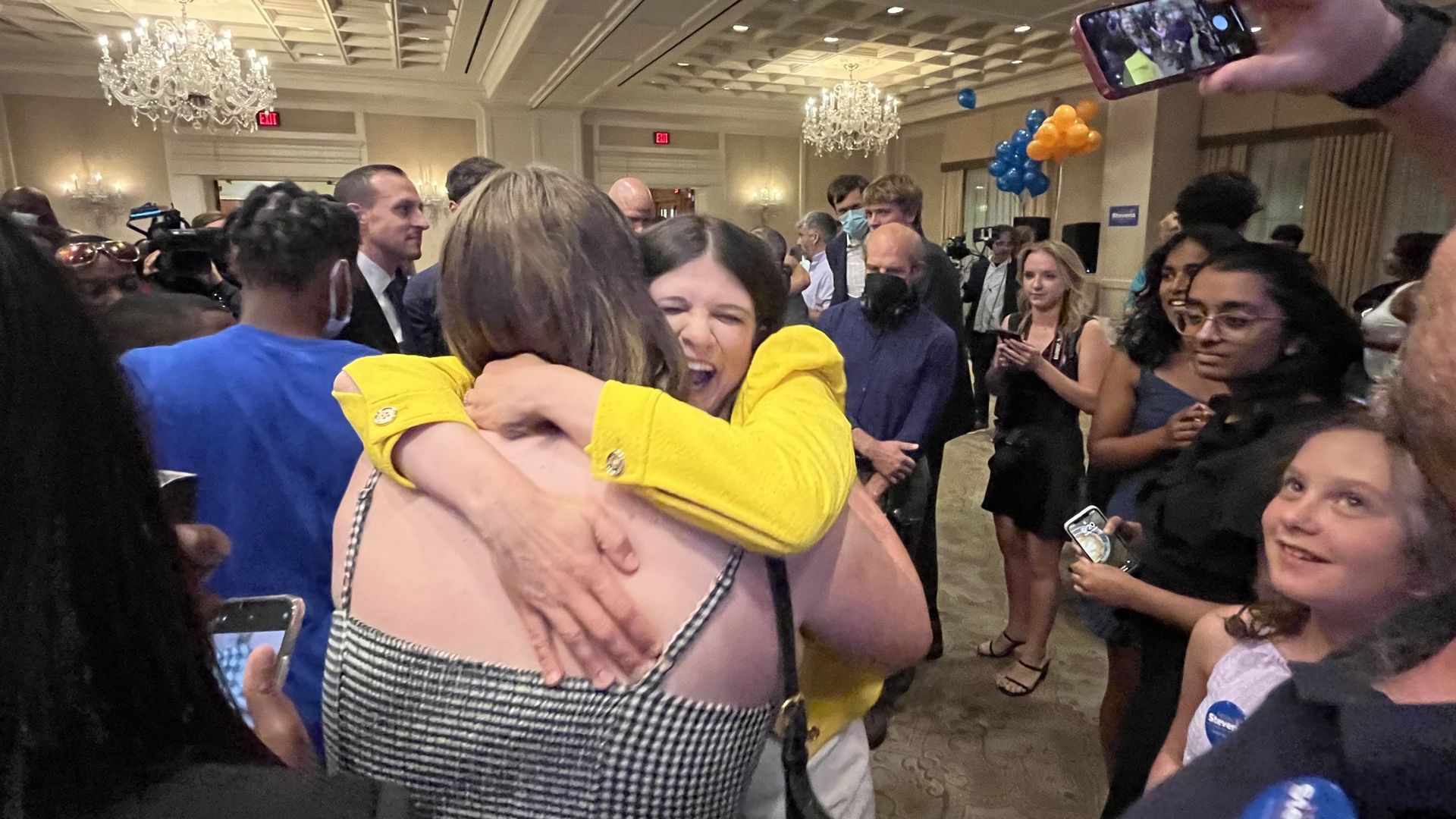 U.S. Rep. Haley Stevens celebrates her 11th Congressional win last night in Birmingham.