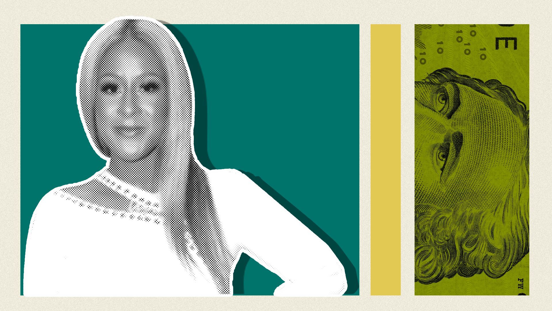 Photo illustration of Angela Benton.