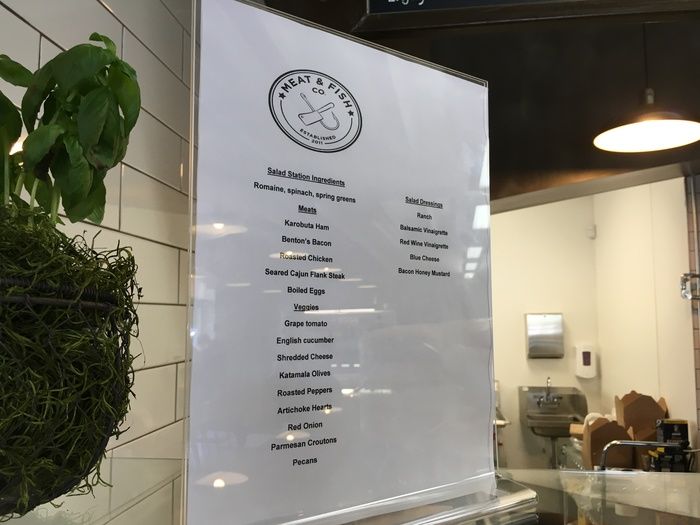 salad options meat and fish co dilworth lunch