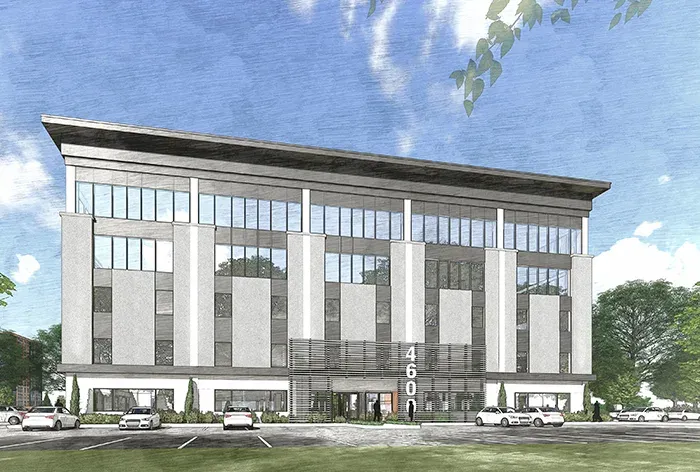 Rendering of 4600 Park Road (courtesy of Foundry Commercial)