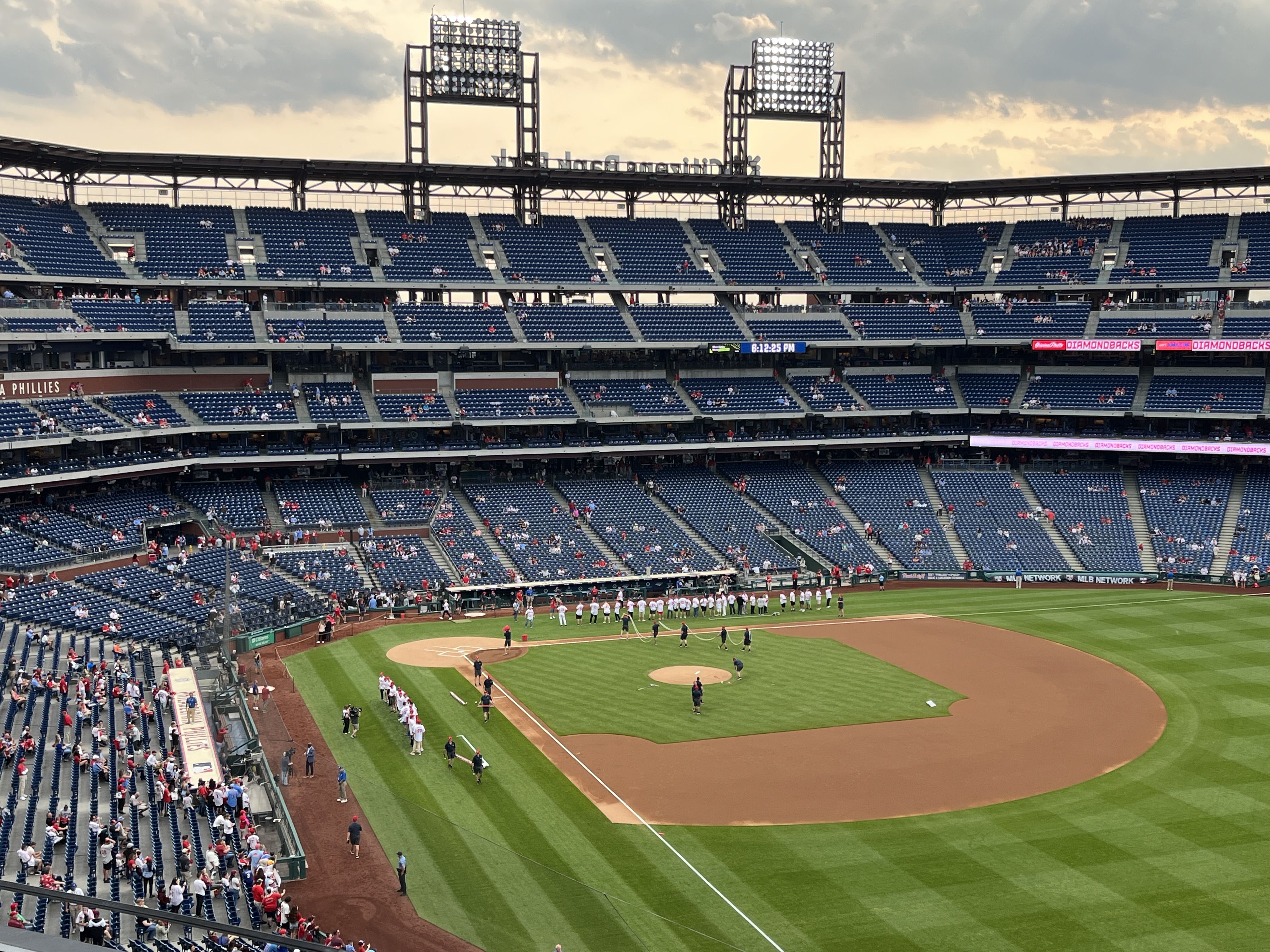 Birds eye view of Citizens Bank Park.