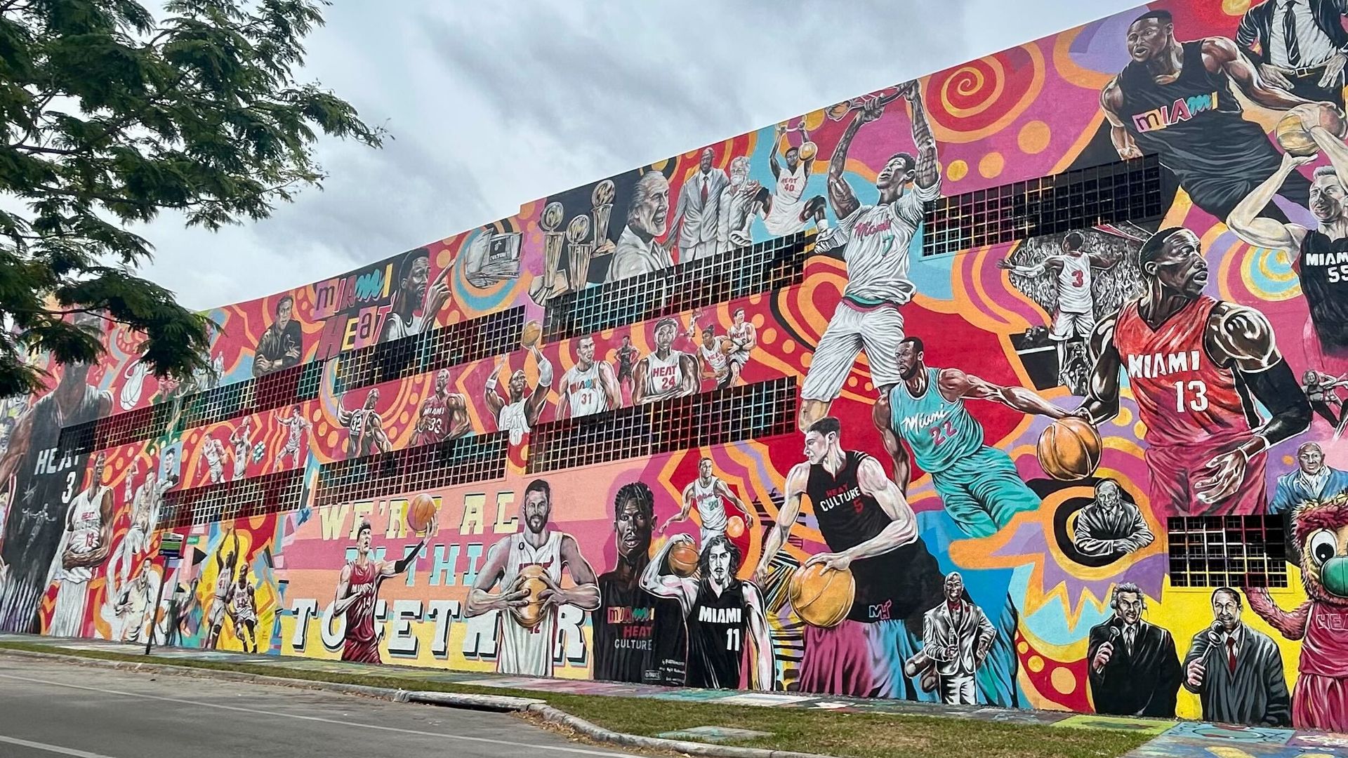 The new Heat mural in Wynwood.