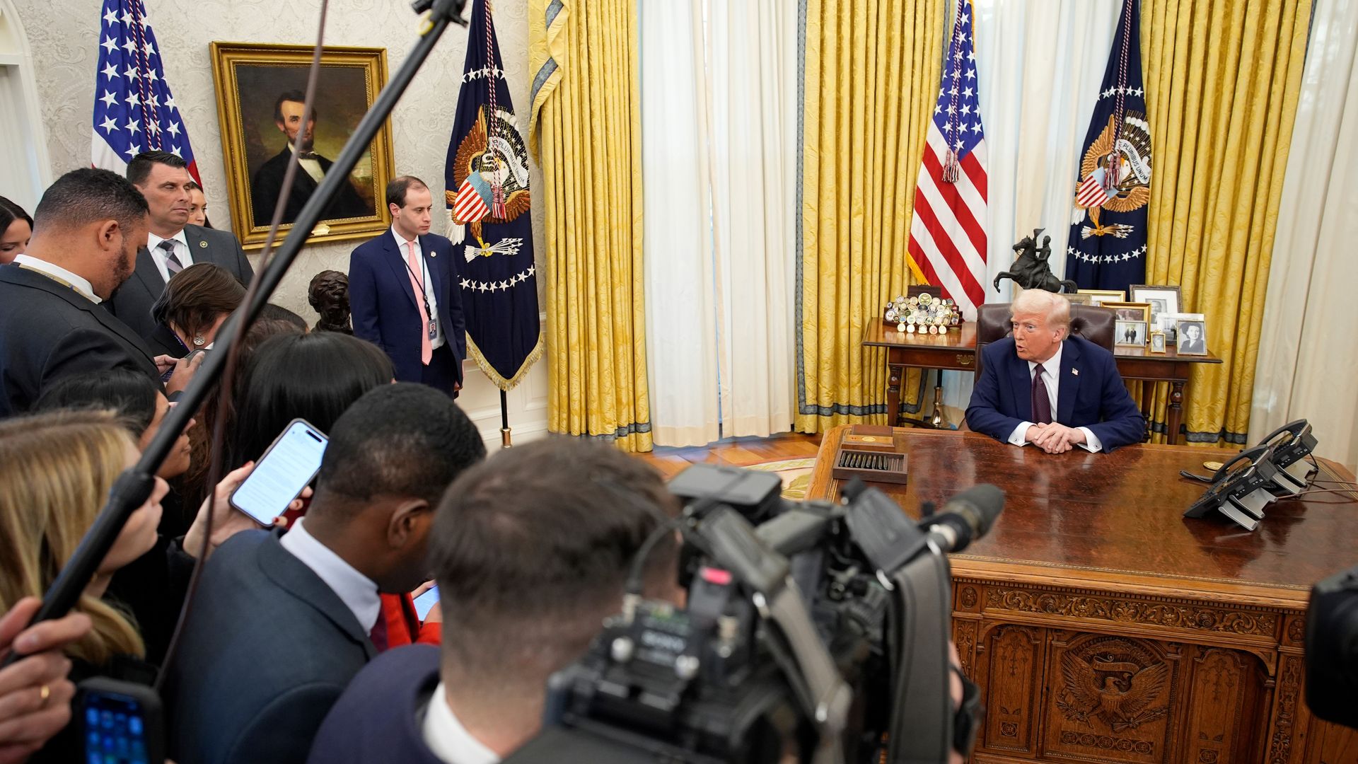 President Trump in the Oval Office
